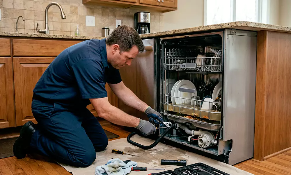 Dishwasher Not Draining Repair in Agawam, MA