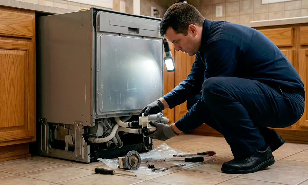 Dishwasher Pump Replacement in Agawam, MA